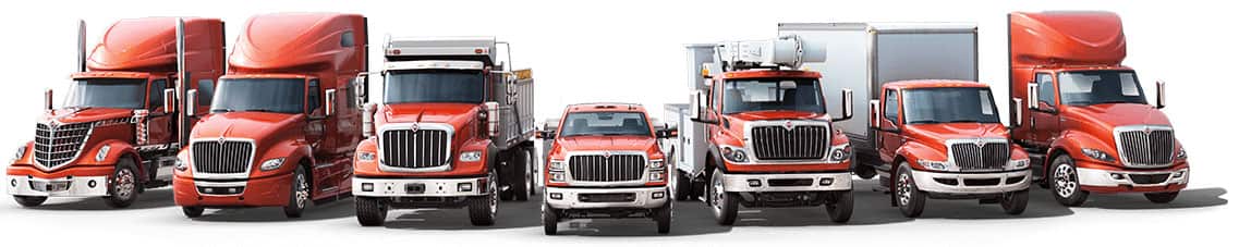 Full line of International Trucks